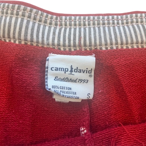Camp David Red Cotton Shorts with Up North Moose Graphic | Size Small - Picture 5 of 5